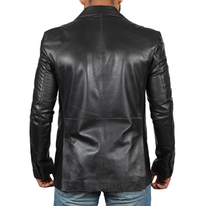 Custom <b>Leather</b> <b>Blazer</b> <b>Jacket</b> Men's Fashion <b>Jacket</b> 2026 Casual Men <b>Leather</b> <b>Jacket</b> Slim Fit Stylish And Handsome Men's Clothing - Product Image 2