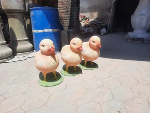 Unique Design Fiberglass Duckling Statue Handmade Outdoor <b>Ornament</b> for Garden Lawn Patio and Home Decor Available At Reasonable - Product Image 1
