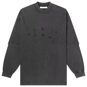 เสื้อสเวตเชิ้ตผู้ชายแขนยาวคอกลมทรงโอเวอร์ไซส์ผ้าเจอร์ซีย์คอตตอน 100% สำหรับออกกำลังกาย ขายส่ง - Product Image 2