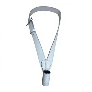 Ceinture porte-drapeau personnalisée de haute qualité en cuir avec boucle en alliage nickel-zinc pour fanfare - Product Image 1