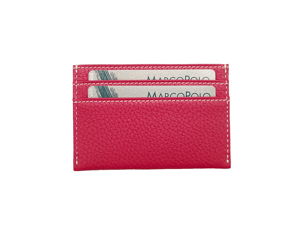 [แนะนำเป็นอย่างยิ่ง] กระเป๋าสตางค์ใส่บัตรหนังแท้ Castello จากอิตาลี ดีไซน์บางเฉียบ โลโก้ปั๊มนูน  สำหรับทั้งชายและหญิง ซับในโพลีเอสเตอร์ ช่องใส่ของหลากหลาย - Product Image 5