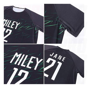 เสื้อฟุตบอลแบบกำหนดเองสำหรับผู้ชาย ผู้หญิง และเด็กชาย เสื้อยืดฟุตบอลแบบสปอร์ตพร้อมชื่อและหมายเลข ระบายอากาศได้ดี ชุดกีฬา - Product Image 5
