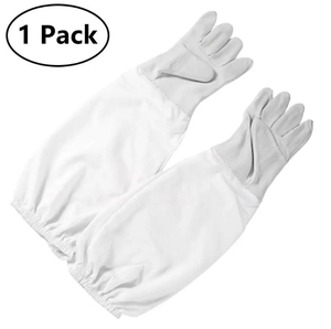 Guantes de Seguridad de Alta Calidad para Protección de Manos y Brazos, Ideales para Apicultura, Guantes de Cuero de Alta Calidad para Protección de Manos - Product Image 2