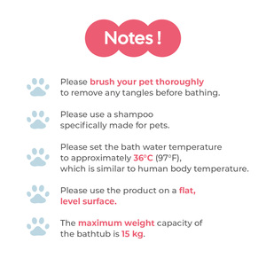 Baignoire multi-usages pour animaux domestiques HEDYS GROOMING - Bassin durable, sûr et facile à nettoyer pour le toilettage, le bain et la relaxation des chiens et des chats - Product Image 6