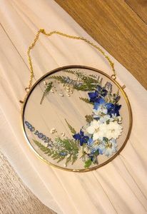 Gold Metal Hanging Glass <b>Photo</b> <b>Frame</b> For Pressed Flowers Transparent Floating Picture <b>Frame</b> Elegant Wall Decor Display <b>Frames</b> - Product Image 6