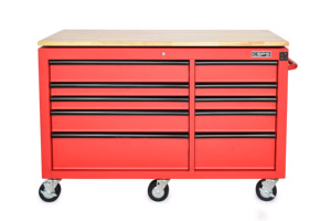 Wholesale 142cm 10 Drawer Rolling <b>Tool</b> <b>Cabinet</b> Electric Height Adjustable Wooden Top for Garage Workshop - Product Image 4
