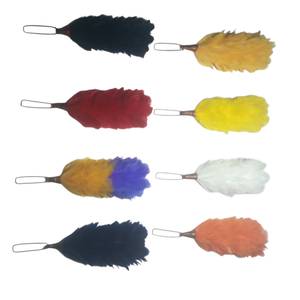 Pluma de Pluma de Pavo Roja Tradicional para Oficiales de Guardia de Coldstream, Aplicable en Verano, para Ciclismo y Fiestas, 100% Algodón - Product Image 3