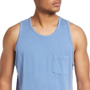 Camiseta sin mangas para hombre al por mayor etiqueta personalizada moda caliente diseño profesional demanda de los clientes de moda camiseta sin mangas para hombre - Product Image 2