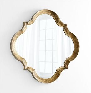 <b>Irregular</b> Brass Framed Wall <b>Mirror</b> Glam Decorative <b>Mirror</b> - Product Image 1