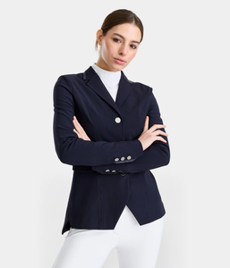 Veste d'équitation professionnelle pour femmes, automne-hiver, boutonnée, confortable, coupe équilibrée, pour compétition d'équitation - Product Image 1