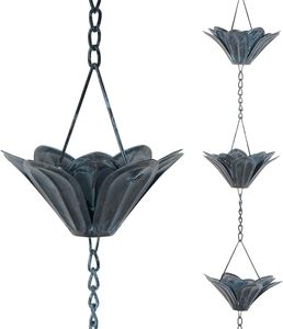 Eco Friendly Attractive Decorative Iron Rainchain Chain for Outdoor Balcony Decoration and Rustic Garden Display Use - Product Image 3