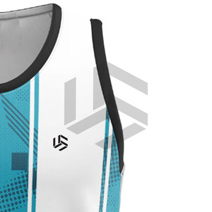 Maillot de basketball unisexe pour adultes, léger, respirant, à séchage rapide, sans manches, de haute qualité, confortable, nouveau design, vente en gros, 100% coton - Product Image 3