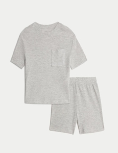 Ropa de Dormir de Manga Corta de Punto para Niños de Alta Calidad, Personalizable, de Algodón, Informal - Product Image 2