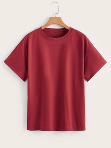 Vente en gros de t-shirts pour hommes en coton 100% personnalisés avec votre logo de marque, t-shirts unis décontractés pour hommes - Product Image 5