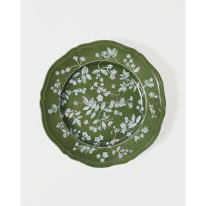 Plateau floral rouge à la mode 12 pouces grand plat affichage métal chargeur assiette vaisselle décoratif Fruits plateau alimentaire assiette chargeur - Product Image 4