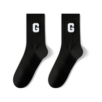 Chaussettes montantes personnalisées OEM à échantillon rapide pour hommes, idéales pour la course, le sport, le cyclisme, le basketball, avec revers tricoté et base renforcée
