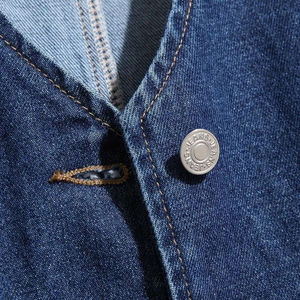 Chaleco Vaquero de Invierno de Alta Calidad para Hombre, Estilo Urbano, Logotipo Personalizado, Aspecto Clásico, 100% Algodón, Secado Rápido, Relleno de Plumón, Calefactable y Personalizado - Product Image 6