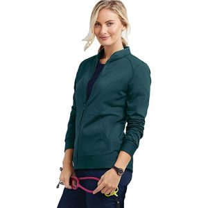 Chaqueta de Calentamiento con Cierre Frontal y Manga Larga para Uniformes de Hospital, Chaquetas Médicas para Mujer, Chaquetas de Enfermería con Elasticidad en Cuatro Direcciones - Product Image 1