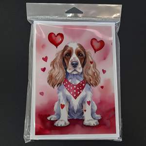 Cocker Spaniel lunatique A7 taille 5x7 cartes vierges paquet de 8 cartes de voeux de la Saint-Valentin avec enveloppes My Valentine - Product Image 3
