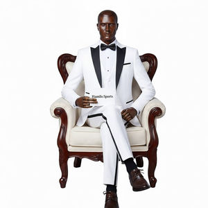 Costume homme très tendance pour le travail, costume professionnel à double boutonnage, coupe slim, vêtements élégants pour les occasions professionnelles, costumes d'affaires - Product Image 2