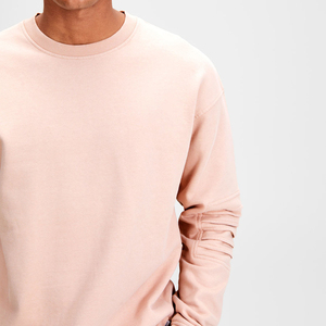 Sudadera de invierno personalizada para hombre, estilo motero, con apliques acanalados en los codos, estilo urbano, hombros caídos, jersey oversize de algodón de alto gramaje - Product Image 5