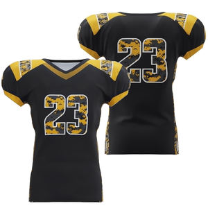 Camiseta de Fútbol Americano Personalizada, Transpirable, Cuello en V, 100% Poliéster, Impresión Digital, Manga Corta, Absorbe la Humedad, Antibacteriana - Product Image 6