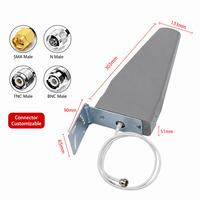 Antenne WiFi directionnelle extérieure LPDA à gain élevé 18dBi double bande 2.4G 5.8GHz pour routeur CPE FPV Drone Pont sans fil
