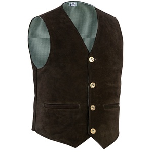 Gilet de chasse en cuir pour homme, noir, durable, vêtement de travail, gilet de pêche, doublure PC, coupe-vent, fournisseur chinois, vêtements d'extérieur - Product Image 2