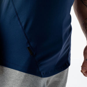 Débardeur de sport slim pour homme de haute qualité avec capuche, en coton respirant, style décontracté, imprimé personnalisé - Product Image 2