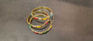 Ensemble de bracelets réglables en laiton doré Essence fabriqués à la main Bijoux de qualité supérieure pour femmes élégantes - Product Image 2