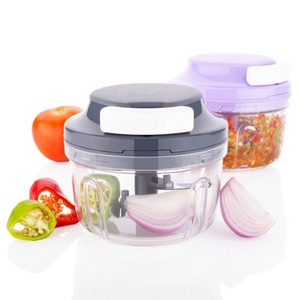 Cucina mano tirare Chopper verdura affettatrice cipolla Dicer taglierina aglio corpo in plastica resistente affilato lama facile da lavare a portata di mano strumento - Product Image 2