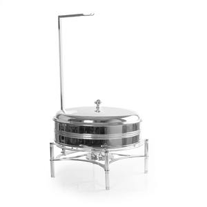 Calentador de Comida Tipo Buffet de Acero Inoxidable de Lujo, con Tapa Colgante y Soporte para Brazo - Product Image 1