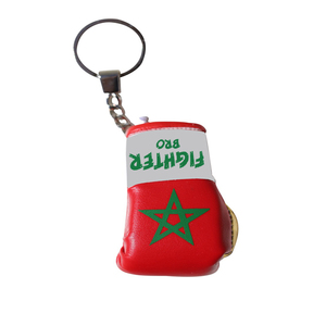 Mini Artificial Leather Boxing Glove Keychain <b>Car</b> Hanging Boxing Gloves <b>Key</b> <b>Ring</b> MMA Gift Customized Size Promotional Item - Product Image 4