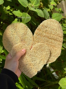 Customized Size Natural <b>Loofah</b> Pads Single Layer Ball Sponge Material Regular Face OEM Packaging Service Vietnam Farm - Product Image 2