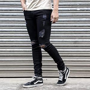 กางเกงยีนส์ผู้ชายดีไซน์ใหม่ขายส่ง กางเกงยีนส์ขาดทรงเต็มตัว กางเกงยีนส์ผู้ชาย - Product Image 4