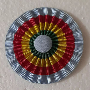 Rosettes de luxe artisanales 100 % coton, couleurs personnalisées, pour étoles et accessoires maçonniques - Product Image 3