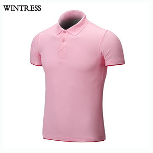 Camisas de Lujo para Hombre, Sólidas, Bordadas con Logotipo de Marca de Golf, Transpirables, 100% Algodón, Estilo Gótico, Botones, Manga Corta, Tejido de Punto - Product Image 4