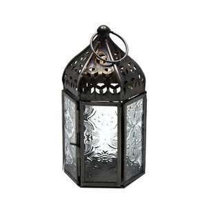 Lanterne marocaine style Ramadan pour la maison, les villas, éclairage au sol et sur table, utilisation décorative, porte-bougie en métal. - Product Image 1