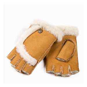 Gants d'hiver en cuir unisexes personnalisés OEM avec doublure en laine douce pour une utilisation en extérieur par temps froid - Product Image 6