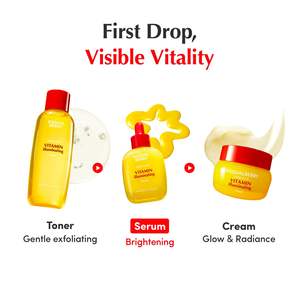 Sérum illuminateur à la vitamine EQQUALBERRY |   Sérum visage à la niacinamide 4% + vitamine C éclaircissante avec acide hyaluronique et vitamine E - Product Image 6