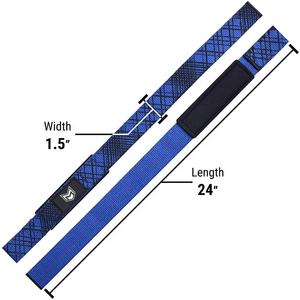 Custom 24" Length 1.5" Cotton Lifting Straps Gym Training <b>Wrist</b> Strap Powerlifting Belt Equipment Barbell <b>Wrist</b> <b>Support</b> Straps - Product Image 3