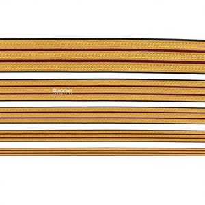 Tresse Cérémonielle Uniforme Faite à la Main en Fil Doré, Dentelle Tricotée avec Double Ligne Noire Personnalisée par QUICK WAY INDUSTRIES - Product Image 4