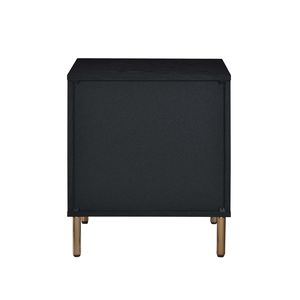 Comodino a 3 cassetti in oro argento nero realizzato in truciolare - Product Image 6
