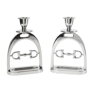 Modern <b>Silver</b> Taper Candle Holder Set Exclusive Metal <b>Candlestick</b> for Wedding Table Centerpiece & Luxury Home Decor - Product Image 6