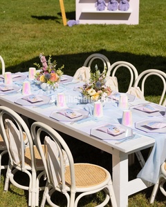 Sillas Infantiles de Ratán Hechas a Mano al por Mayor, Muebles Infantiles Tejidos Naturales con Colores Personalizados para Fiestas de Cumpleaños y Alquiler para Eventos - Product Image 2