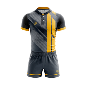 Custom Football Rugby Jersey 2026 Button <b>Down</b> Football Uniforms 100% Polyester Rugby Football Uniform Unisex - Product Image 2