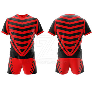 Uniforme de Rugby de Poliéster Transpirable y Cómodo, de Alta Calidad, Manga Corta, Gran Venta - Product Image 5