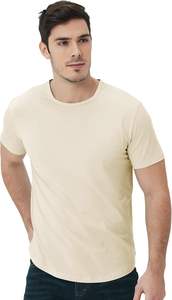 Camiseta al por mayor personalizada de alta calidad para hombre, lisa, 100% algodón, de peso pesado, extragrande, de lujo. - Product Image 2