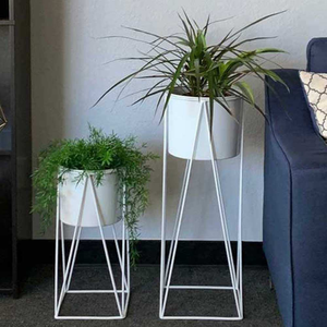 Grandes jardinières d'extérieur, pots de jardin et jardinières à fleurs, supports de jardinières en métal et conteneurs pour plantes pour une belle décoration intérieure - Product Image 5