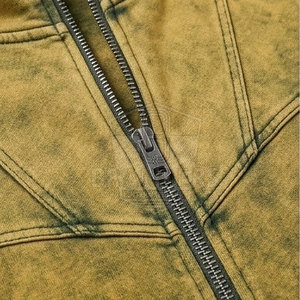 Men Acid Wash Tracksuit Full <b>Zip</b> <b>Hooded</b> Jacket Matching Jogger Pants Modern Streetwear Two Piece Casual Fashion Outfit - Product Image 5